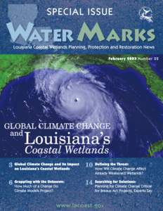 SPECIAL ISSUE February 2003 Number 22 WATER M ARKS Louisiana Coastal Wetlands Planning, Protection and Restoration News