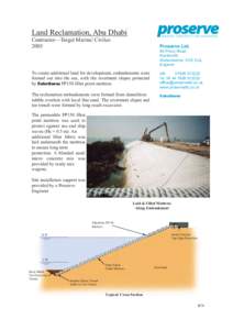 Land Reclamation, Abu Dhabi Contractor—Target Marine/ Civilco 2003 Proserve Ltd. 80 Priory Road,