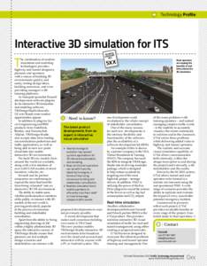 | Technology Profile  Interactive 3D simulation for ITS R RE ADEIRY ENQU .