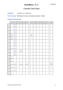 mnsie-2x.pdf  SmartReco - C / L Classifier Data Sheet Classifier: