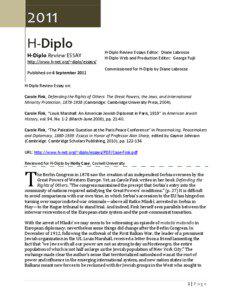 2011  H-Diplo Review Essay