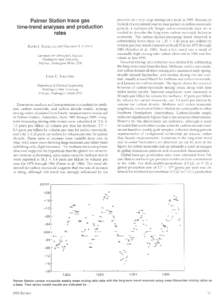 Palmer Station trace gas time-trend analyses and production rates KEVIN J . SCHILLING and DAGMAR  presence of a very large mixing-ratio peak inBecause of