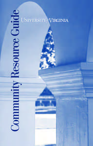 Community Resource Guide  University of Virginia Community Resource Guide