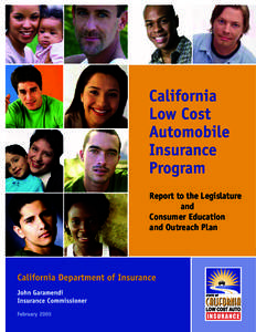 Report to the Legislature and Consumer Education and Outreach Plan  California Low Cost Automobile