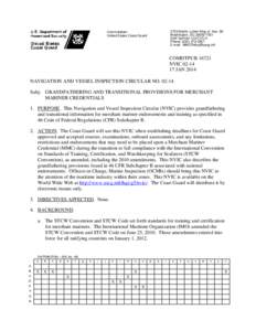 United States maritime law / Merchant marine / Merchant Mariner Credential / United States Merchant Marine / Qualified member of the engine department / Law of the sea / Pumpman / Sailor / Sea captain / Transport / Water / Water transport