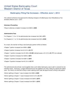 Microsoft Word - 060114BK Filing Fee Increases.docx