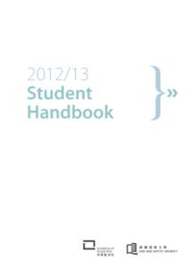 Student Handbook Academy of Visual Arts