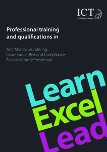 Education / Euthenics / Tax evasion / Financial regulation / Money laundering / Terrorism / Alternative education / Financial Action Task Force on Money Laundering / Terrorism financing / Professional certification / Educational technology / Vocational education