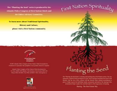 First Nation Spirituality The “Planting the Seed” series is produced by the First Nation Spirituality
