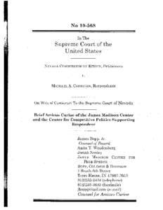 Government / Judicial disqualification / Caperton v. A.T. Massey Coal Co. / James Bopp / Buckley v. Valeo / Federal Election Commission v. Wisconsin Right to Life /  Inc. / United States Constitution / Citizens United v. Federal Election Commission / Federal Election Commission / Law / Case law