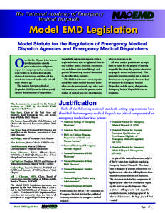 The National Academy of Emergency Medical Dispatch TM  National Academy of Emergency Medical Dispatch