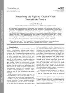 Copyright: INFORMS holds copyright to this Articles in Advance version, which is made available to institutional subscribers. The ﬁle may not be posted on any other website, including the author’s site. Please send a
