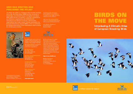 Ornithology / Biodiversity / Environmental science / Bird / The EBCC Atlas of European Breeding Birds / Red Grouse / Impacts of Climate Change on Sri Lanka / Reserve design / Zoology / Biology / Grouse