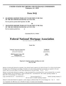 Finance / Financial economics / Federal Housing Finance Agency / Freddie Mac / Fannie Mae / James B. Lockhart III / Conservatorship / Henry Paulson / Mortgage-backed security / Mortgage industry of the United States / Subprime mortgage crisis / Economy of the United States