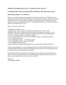 Niemann–Pick disease / Motor neurone disease / Degenerative disease / Amyotrophic lateral sclerosis / Niemann-Pick disease /  type C / Epididymal secretory protein E1 / Health / Rare diseases / Lipid storage disorders