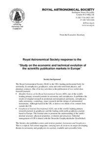 Microsoft Word - EU study on scientific publications - RAS response May 06