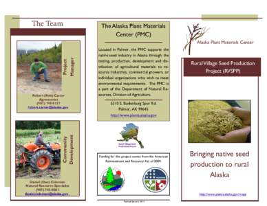 Revegetation / Alaska / Seed / Environment / Earth / Biology / Ecological restoration / Environmental engineering / Environmental soil science