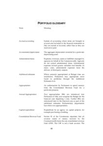 PORTFOLIO ADDITIONAL ESTIMATES STATEMENTS