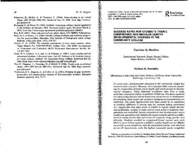 Community College Journal of Research and Practice, 34: 39-54, 2010  Copyright 0Taylor &Francis Group, LLC Princiotta, D., Bielick, S., & Chapman, C[removed]Homeschooling in the United States: 2003 (NCES[removed]Retr