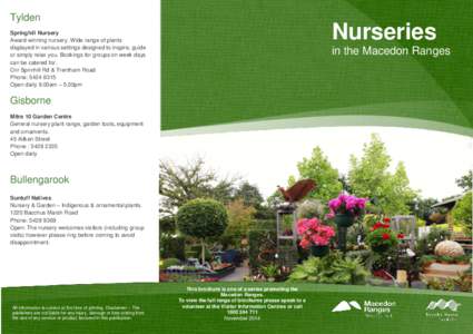 Tylden  Nurseries Springhill Nursery Award-winning nursery. Wide range of plants