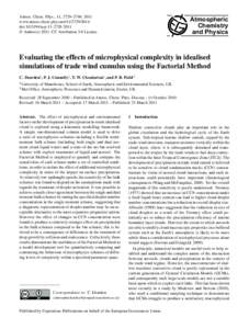 Atmos. Chem. Phys., 11, 2729–2746, 2011 www.atmos-chem-phys.net[removed]doi:[removed]acp[removed] © Author(s[removed]CC Attribution 3.0 License.  Atmospheric