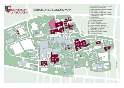 Foresterhill Campus Map 2014 A4 Original