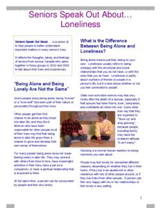 Microsoft Word - Seniors Speak Out About...Loneliness2.doc