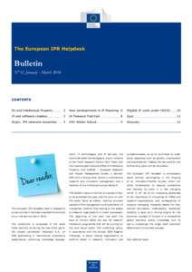 The European IPR Helpdesk  Bulletin N°12, January - March[removed]CONTENTS