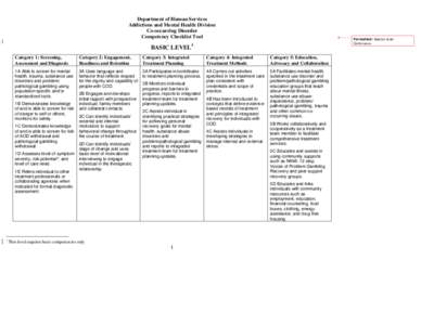 Microsoft Word - AMH Competency checklist.doc