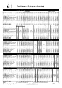 Bromley / Orpington / Petts Wood / London Buses route 61 / London / Chislehurst / London Borough of Bromley