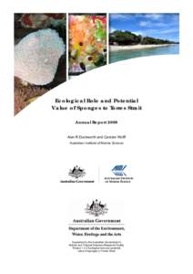 Microsoft WordAIMS Duckworth, A. _2008_ Torres Strait Sponges Annual Report.doc
