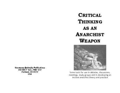 Political philosophy / Epistemology / Thought / Critical thinking / Marxist theory / Individualist anarchism / Max Stirner / Criticism / Ideology / Philosophy / Science / Mind