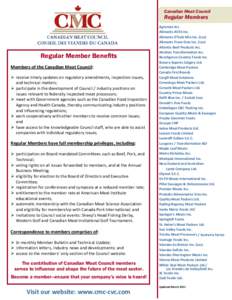 American Meat Institute / Pork / Meat packing industry / XL Foods / Federal Meat Inspection Act / Beef / North American Meat Processors Association / Maple Leaf Foods / Food and drink / Meat / Canadian Meat Council