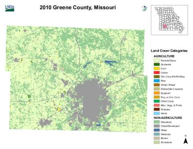 2010 Greene County, Missouri  Land Cover Categories AGRICULTURE  Pasture/Grass