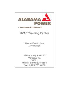 HVAC Training Center  Course/Curriculum Information[removed]County Road 93