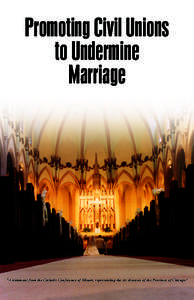 Promoting Civil Unions to Undermine Marriage 