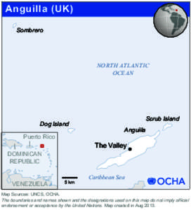 Anguilla (UK) Sombrero NORTH ATLANTIC OCEAN