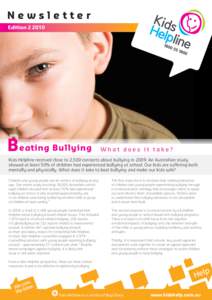 Newsletter Editioneating Bullying Beating Bullying