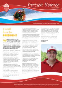 Portsea Boomer October 2007 Official Newsletter of PSLSC since Novembera word