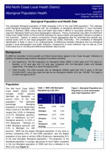 Factsheet 3 Page 1 of 6 d  Mid North Coast Local Health District: