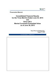 Content  Consolidated ordinary revenues increased 17.8% year on year, to ¥357.3 billion, owing to increases in ordinary revenues from all the businesses: life insurance, non-life insurance and banking. Consolidated o