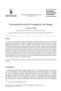 Systems / Time / Structure / Evolutionary biology / Abstraction / Complexity / Theodore Modis / Milestone / Exponential growth / Complex systems theory / Science / Futurologists