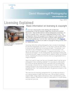 Licensing & FAQ David Massengill Photography www.dmassphoto.com