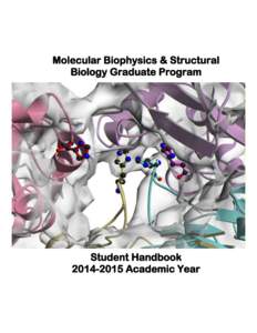 Molecular Biophysics & Structural Biology Graduate Program Student HandbookAcademic Year