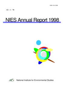 ISSNAE - 4 - ’98 NIES Annual Report 1998