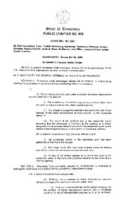 ~tate of ~cnncsscc PUBLIC CHAPTER NO. 802 HOUSE BILL NO[removed]By Representatives Dunn, Tindell, Armstrong, Hardaway, Parkinson, Fitzhugh, Brown, Eldridge, Ragan, Haynes, Halford, Shaw, McManus, Larry Miller, Johnnie Turn