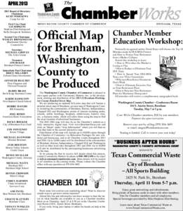 Brenham /  Texas / Brenham Independent School District / Washington-on-the-Brazos /  Texas / Star of the Republic Museum / Blinn College / Chappell Hill /  Texas / U.S. Route 290 / Bluebonnet Electric Cooperative / Farm to Market Road 50 / Geography of Texas / Texas / Washington County /  Texas