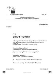 [removed]EUROPEAN PARLIAMENT Committee on Budgetary Control Committee on Civil Liberties, Justice and Home Affairs