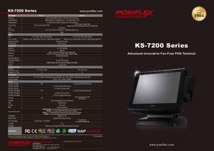 KS-7200 Series  www.posiflex.com KS[removed]Processor