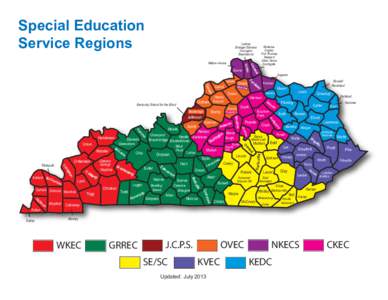 Special Education Service Regions